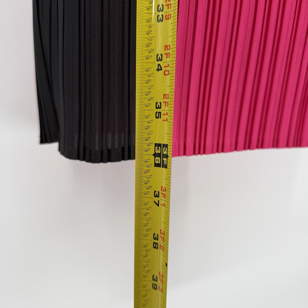 Ming Wang XXS Colorblock‎ Pleated Long Sleeve Knee Length Dress Crepe Stretch - Picture 9 of 9